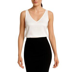 Ekouaer Satin V-neck Camisole